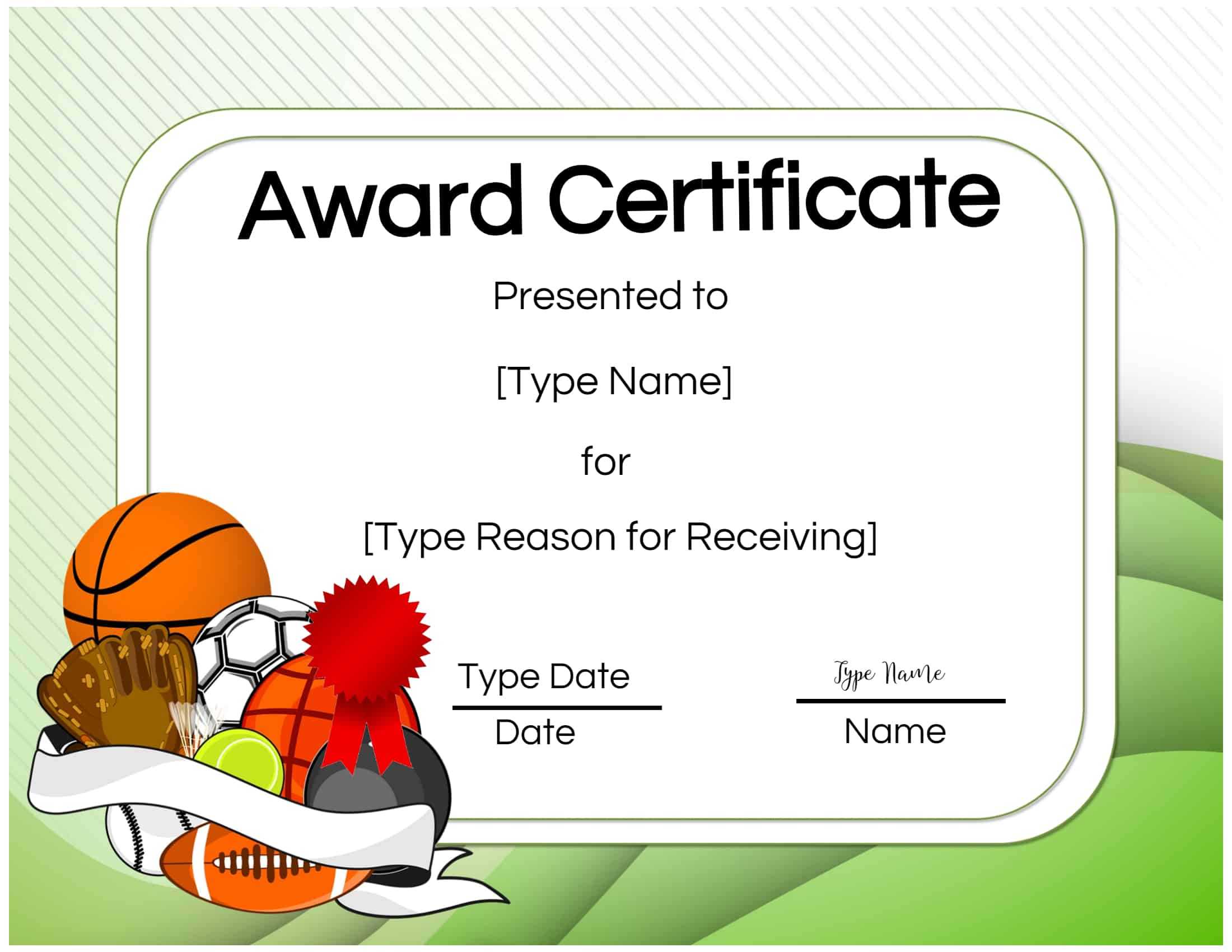 Basketball Certificates With Regard To Sports Award Certificate Template Word