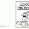 Birthday Card Coloring Page – Coloring Home With Elmo Birthday Card Template
