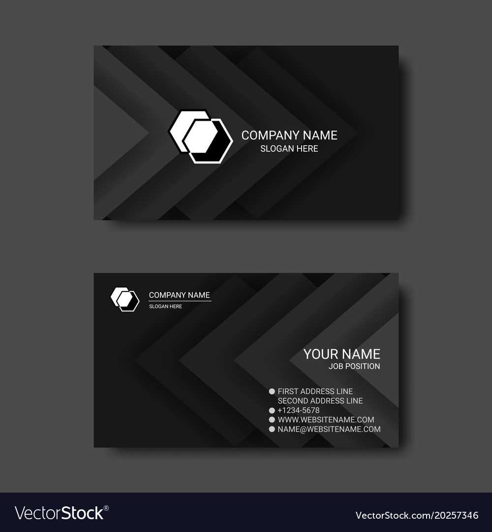 Black And White Abstract Business Card Templates Pertaining To Black And White Business Cards Templates Free