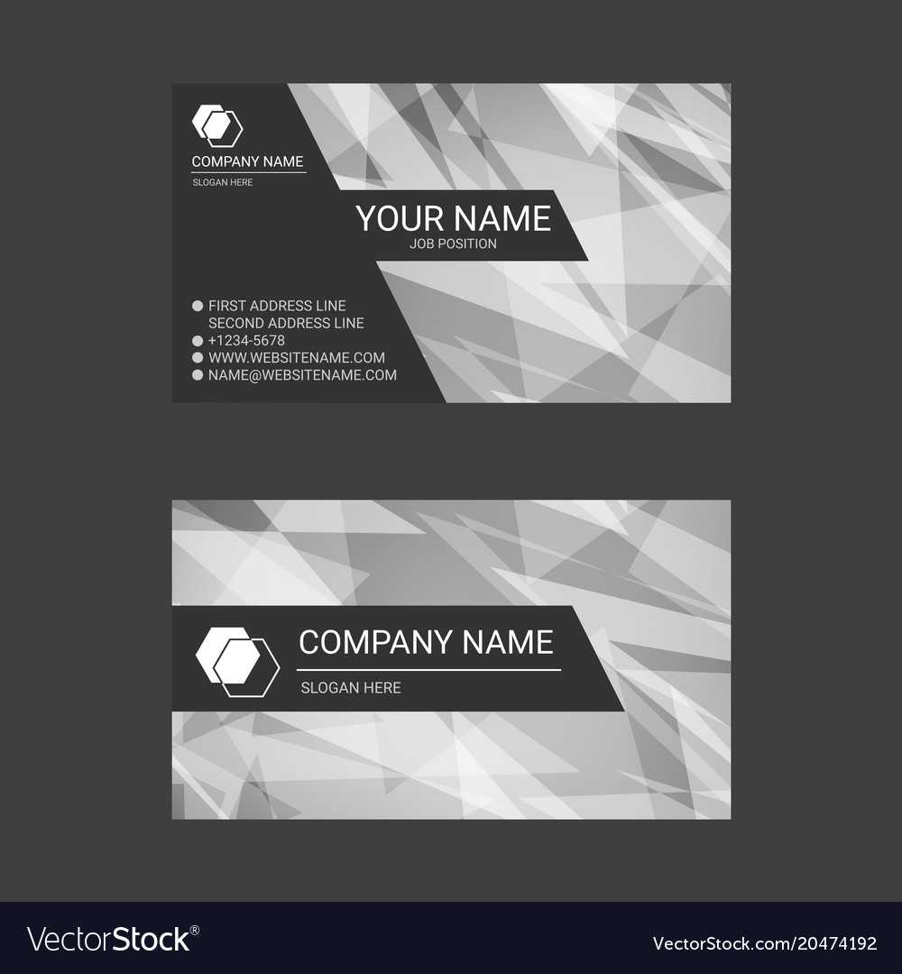 Black And White Abstract Business Card Templates With Black And White Business Cards Templates Free