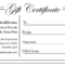 Black And White Gift Certificate – Milas.westernscandinavia With Salon Gift Certificate Template