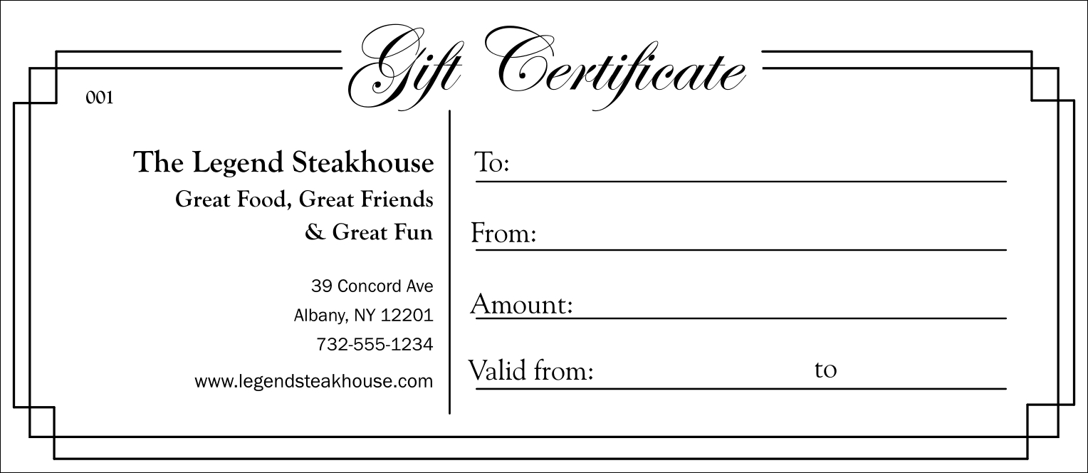 Black And White Gift Certificate - Milas.westernscandinavia Within Black And White Gift Certificate Template Free