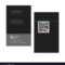 Black Elegant Name Card Template With Qr Code In Qr Code Business Card Template