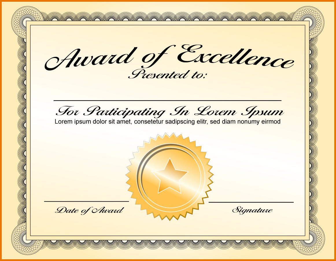 Blank Award Certificate Template.certificate | Scope Of In Scholarship Certificate Template