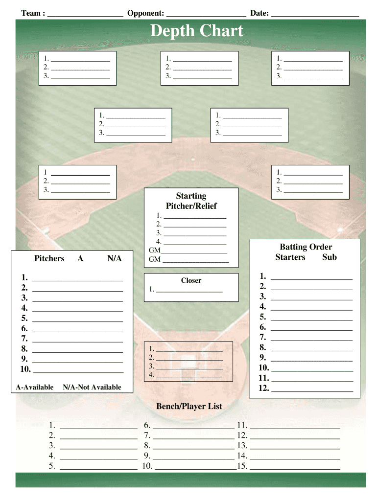 Blank Baseball Position Chart – Batan.vtngcf Pertaining To Free Baseball Lineup Card Template