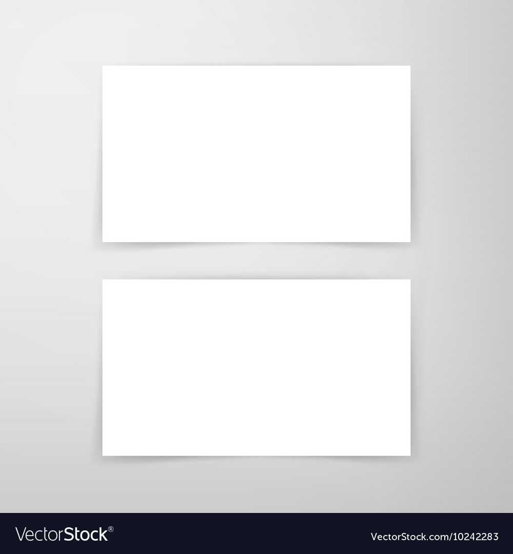 Blank Business Card Mockup Inside Plain Business Card Template