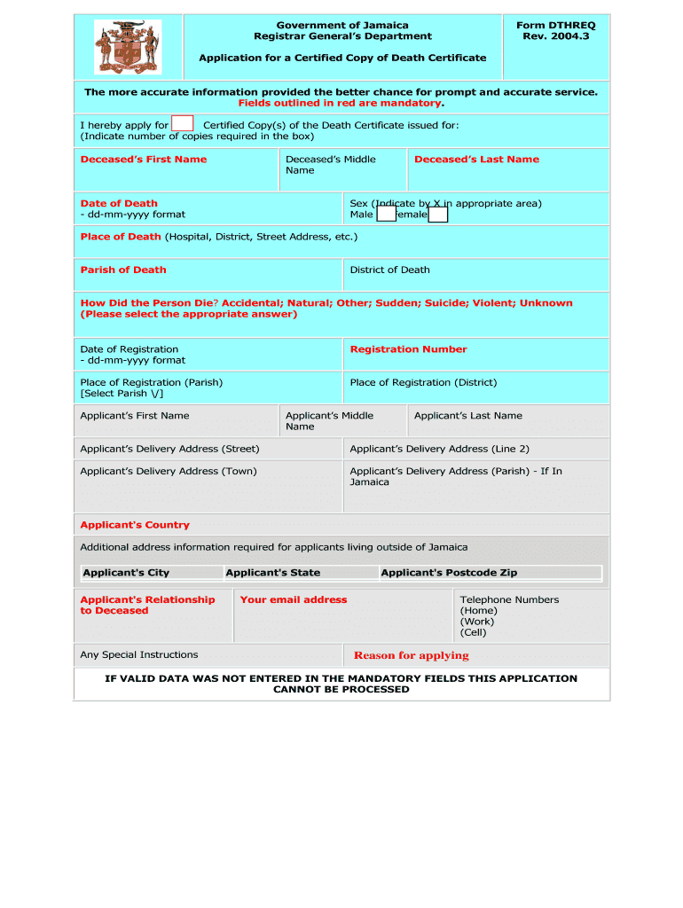 Blank Death Certificate Form Printable Philippines – Fill In Birth Certificate Template Uk