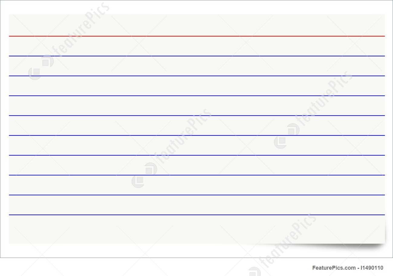 Blank Isolated Index Card Illustration Pertaining To Blank Index Card Template