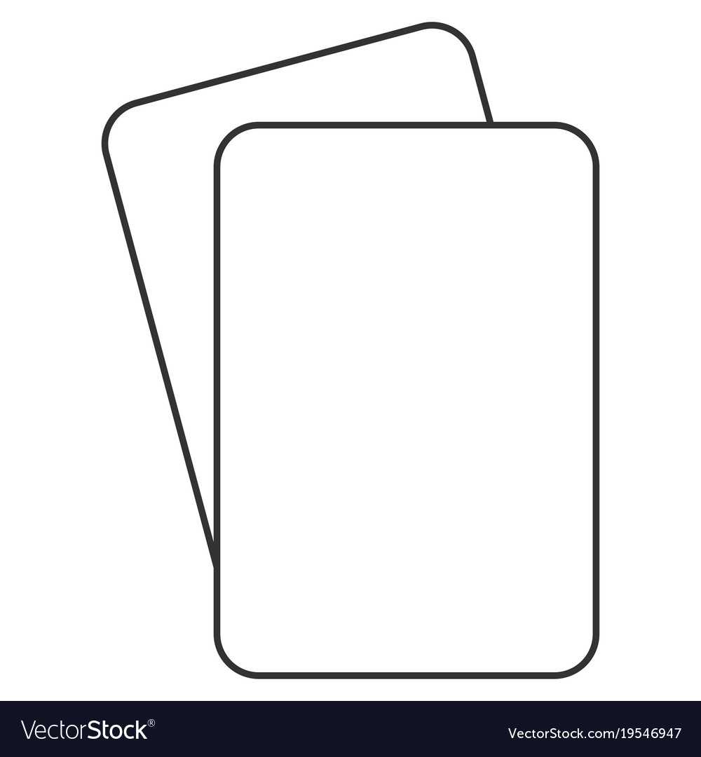 Blank Playing Cards Flat Icon Intended For Blank Playing Card Template