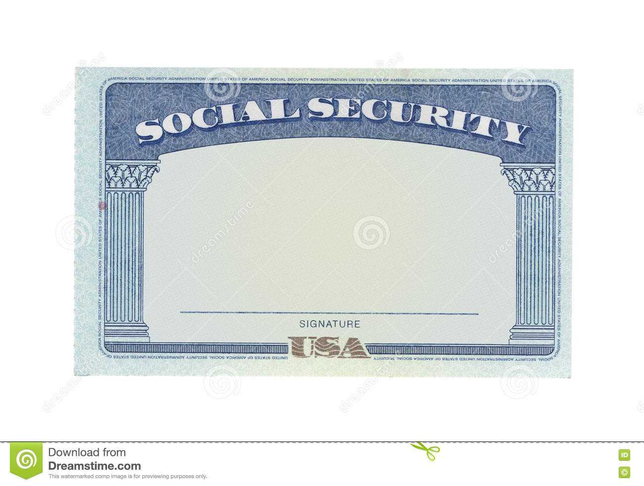 Blank Social Security Card Template Download - Great With Ss Card Template