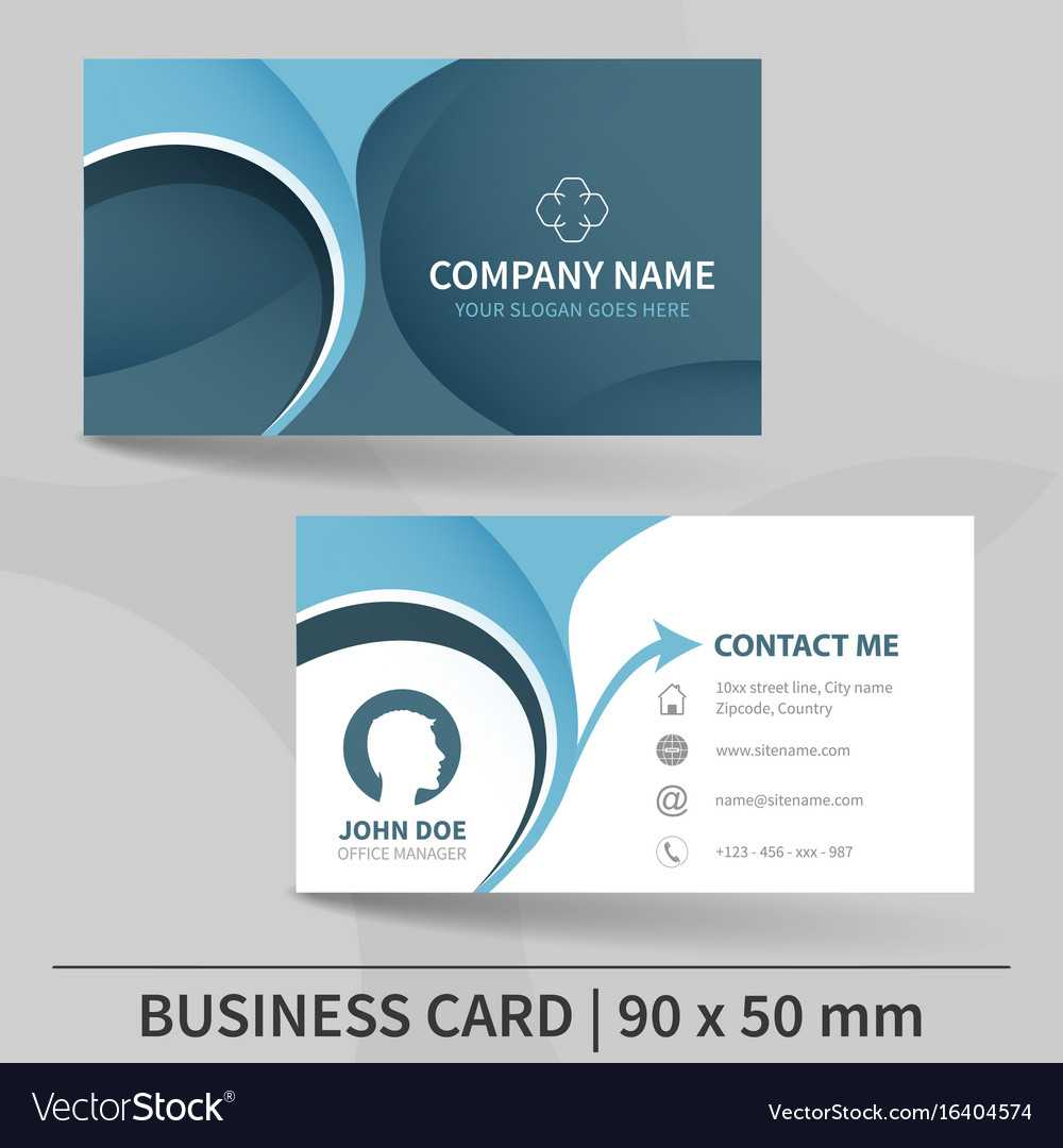 Blue Creative Business Card Template For Unique Business Card Templates Free