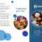 Blue Spheres Brochure in Free Template For Brochure Microsoft Office