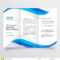 Blue Wavy Business Trifold Brochure Template Stock Vector Within Brochure Template Illustrator Free Download