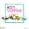 Bon Voyage – Banner, Vector Template Illustration Stock Within Bon Voyage Card Template