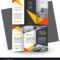 Brochure Design Template Creative Tri Fold In Adobe Tri Fold Brochure Template