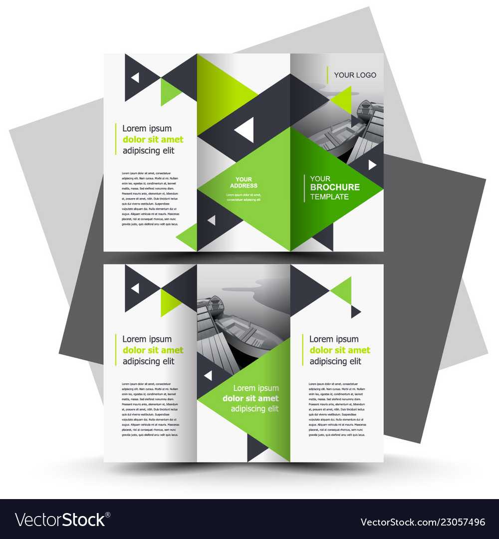 Brochure Design Template Tri Fold Green Pertaining To Creative Brochure Templates Free Download