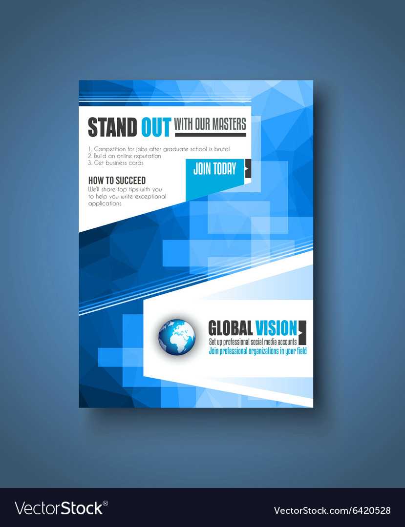 Brochure Template Flyer Design Or Depliant Cover Regarding Social Media Brochure Template