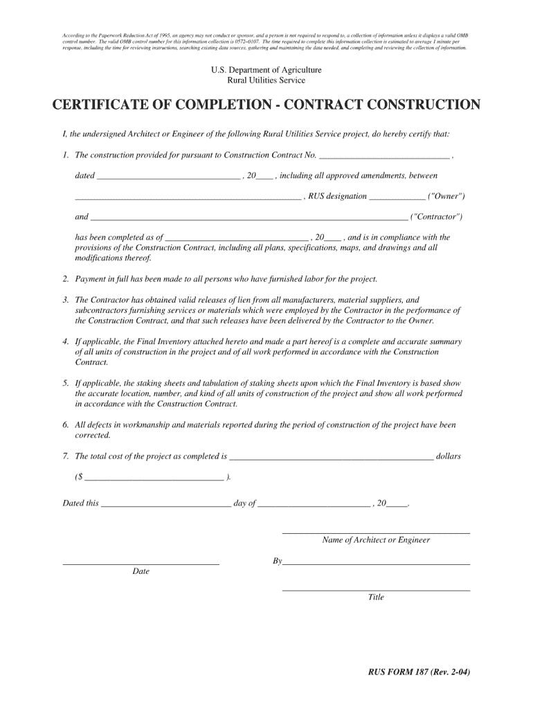 Building Construction Completion Certificate Format – Fill Inside Certificate Of Completion Template Construction