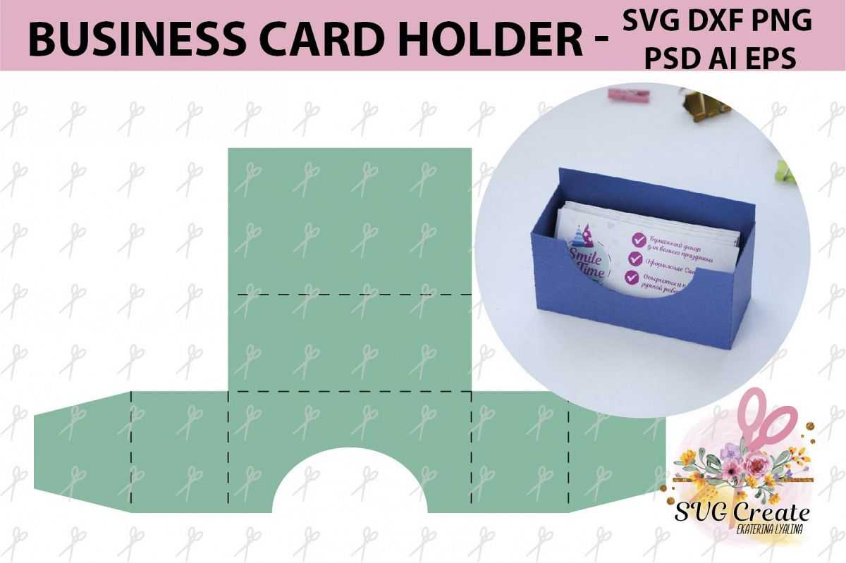 Business Card Holder Template Stand Paper Organiser Box Pertaining To Card Stand Template