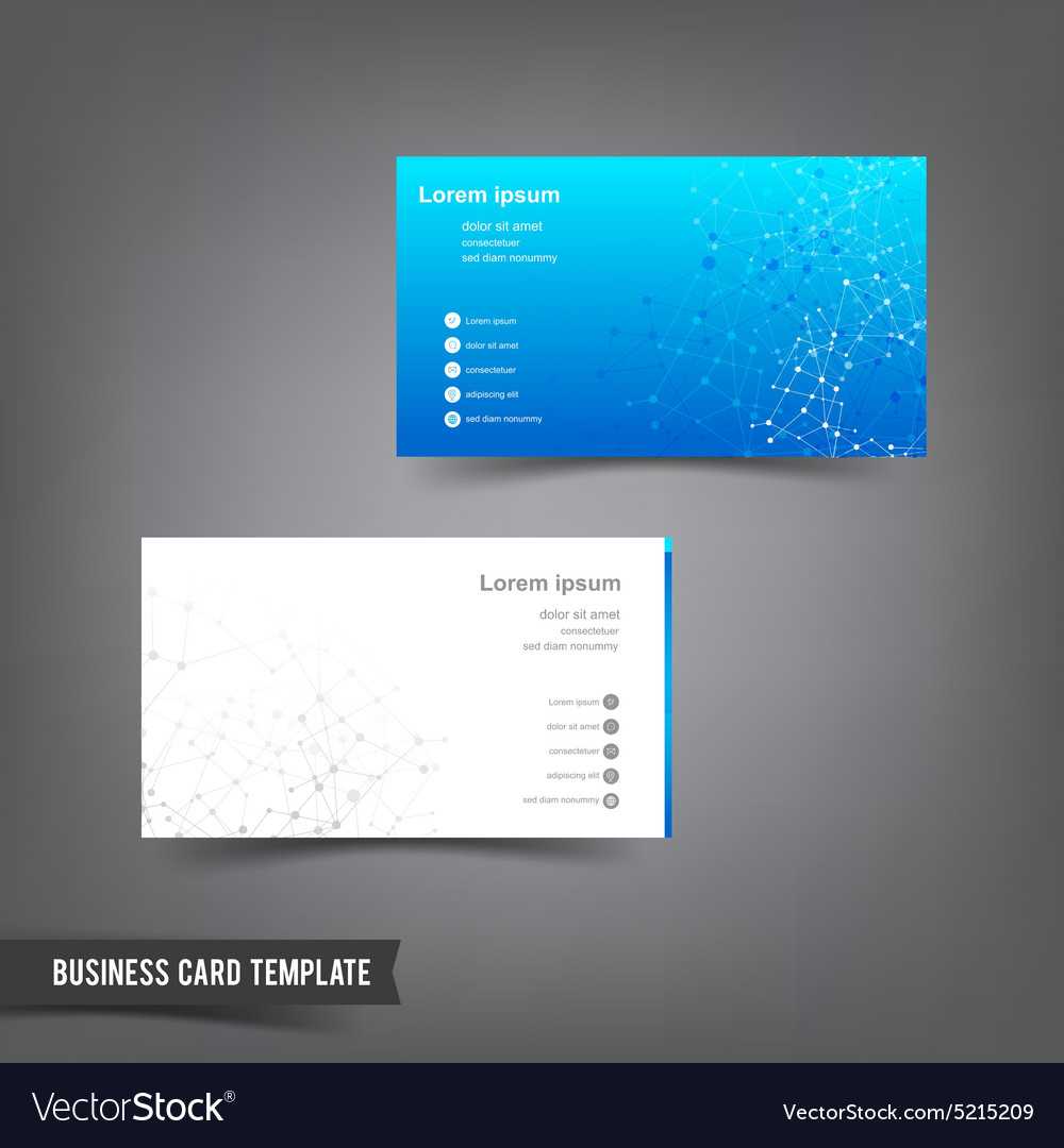 Business Card Template Set 025 Connection Network Throughout Networking Card Template