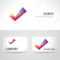 Business Card Template Set. Polygonal Crystal Check Mark Or Tick.. Regarding Acceptance Card Template