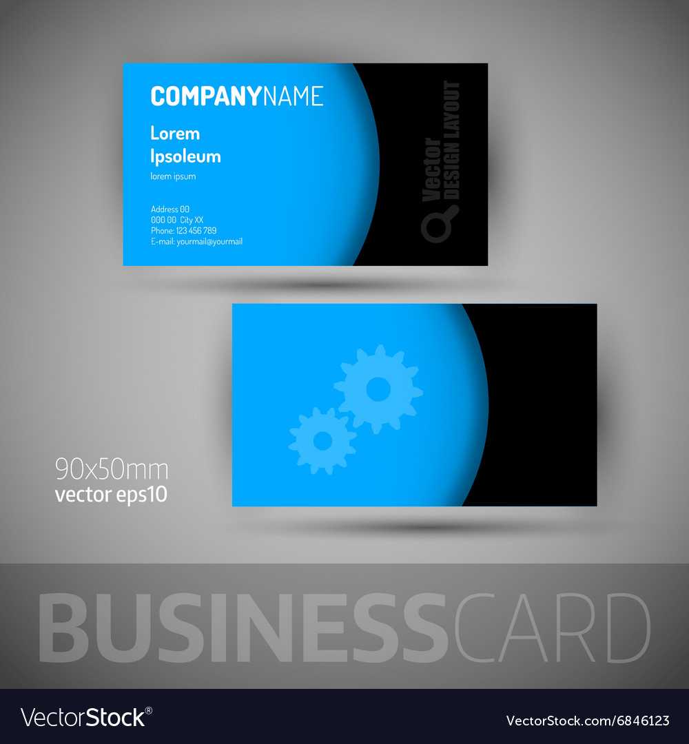 Business Card Template With Sample Texts For Template For Calling Card