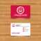 Business Card Template With Texture. Bus Sign Icon. Public Transport.. Inside Transport Business Cards Templates Free