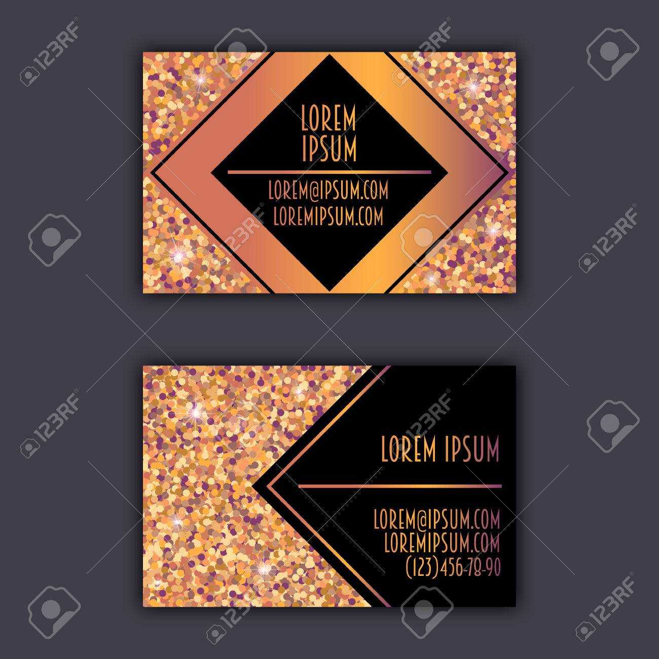 Business Card Templates With Glitter Shining Background. Throughout Christian Business Cards Templates Free