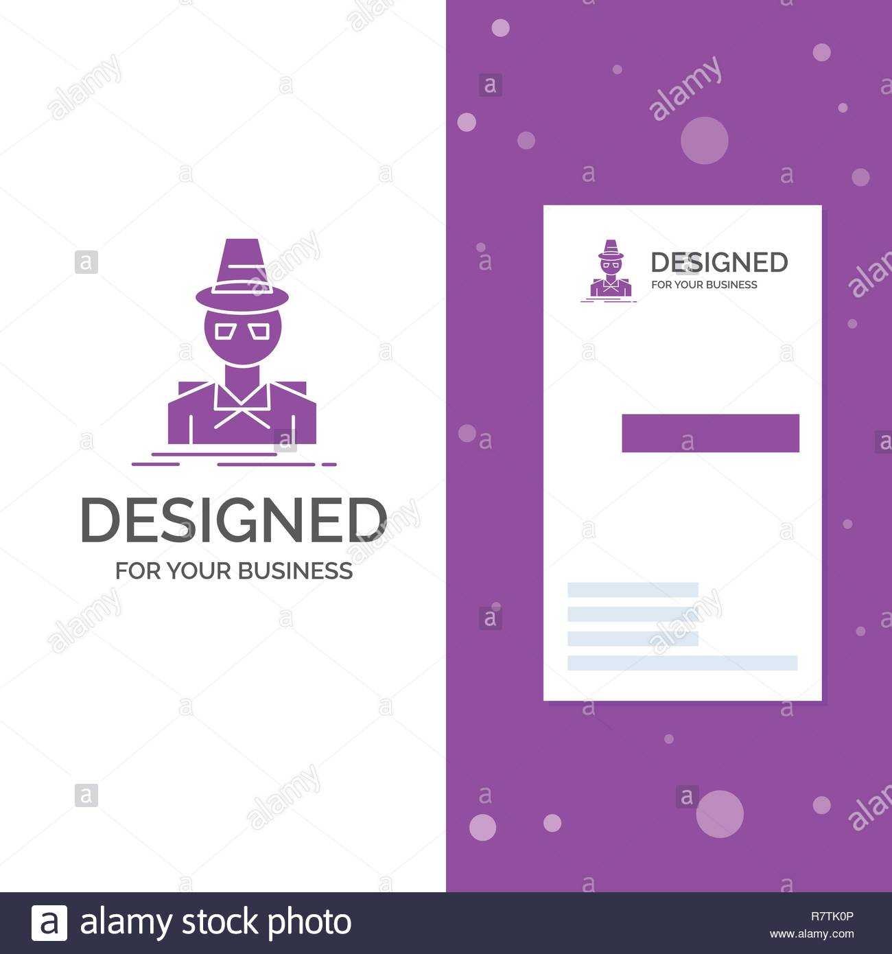 Business Logo For Detective, Hacker, Incognito, Spy, Thief For Spy Id Card Template