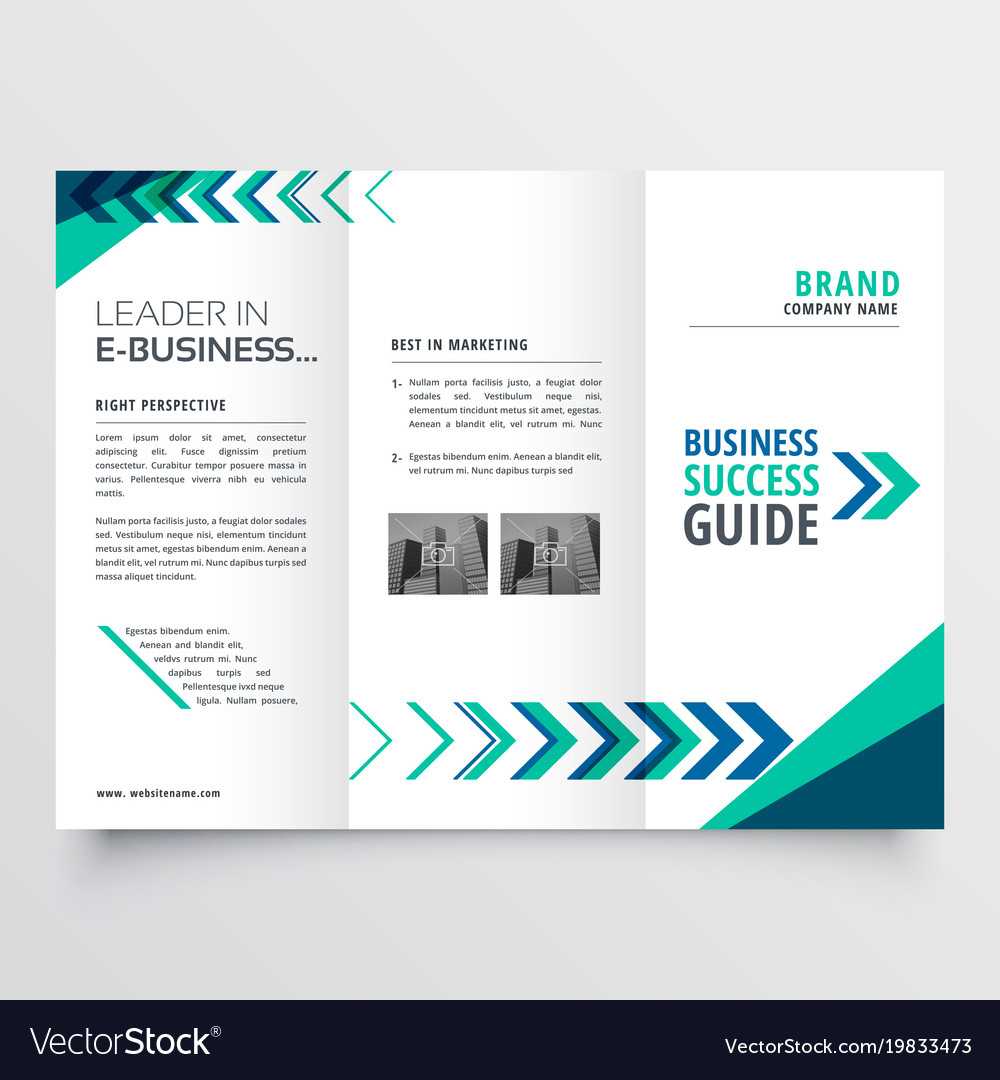 Business Tri Fold Brochure Template Design With For 3 Fold Brochure Template Free Download