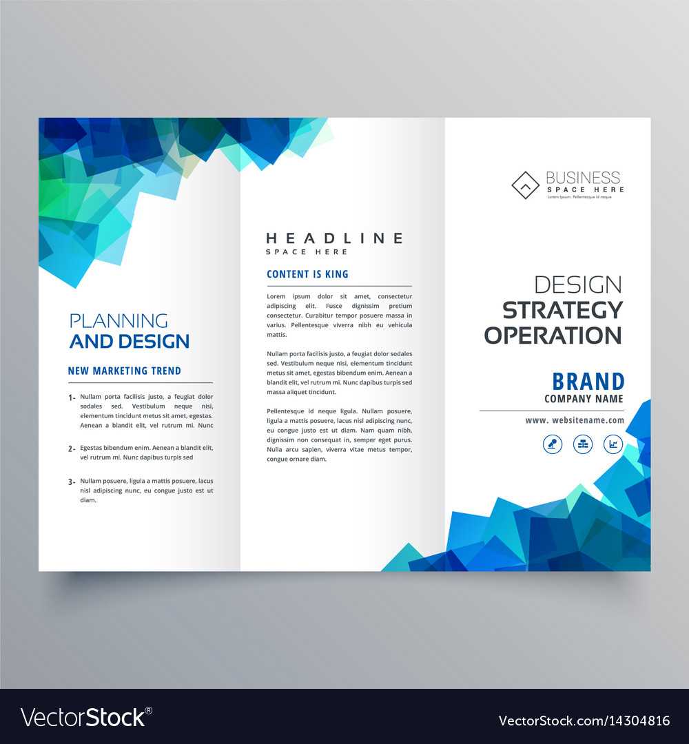 Business Trifold Brochure Layout Template With Regarding Three Panel Brochure Template