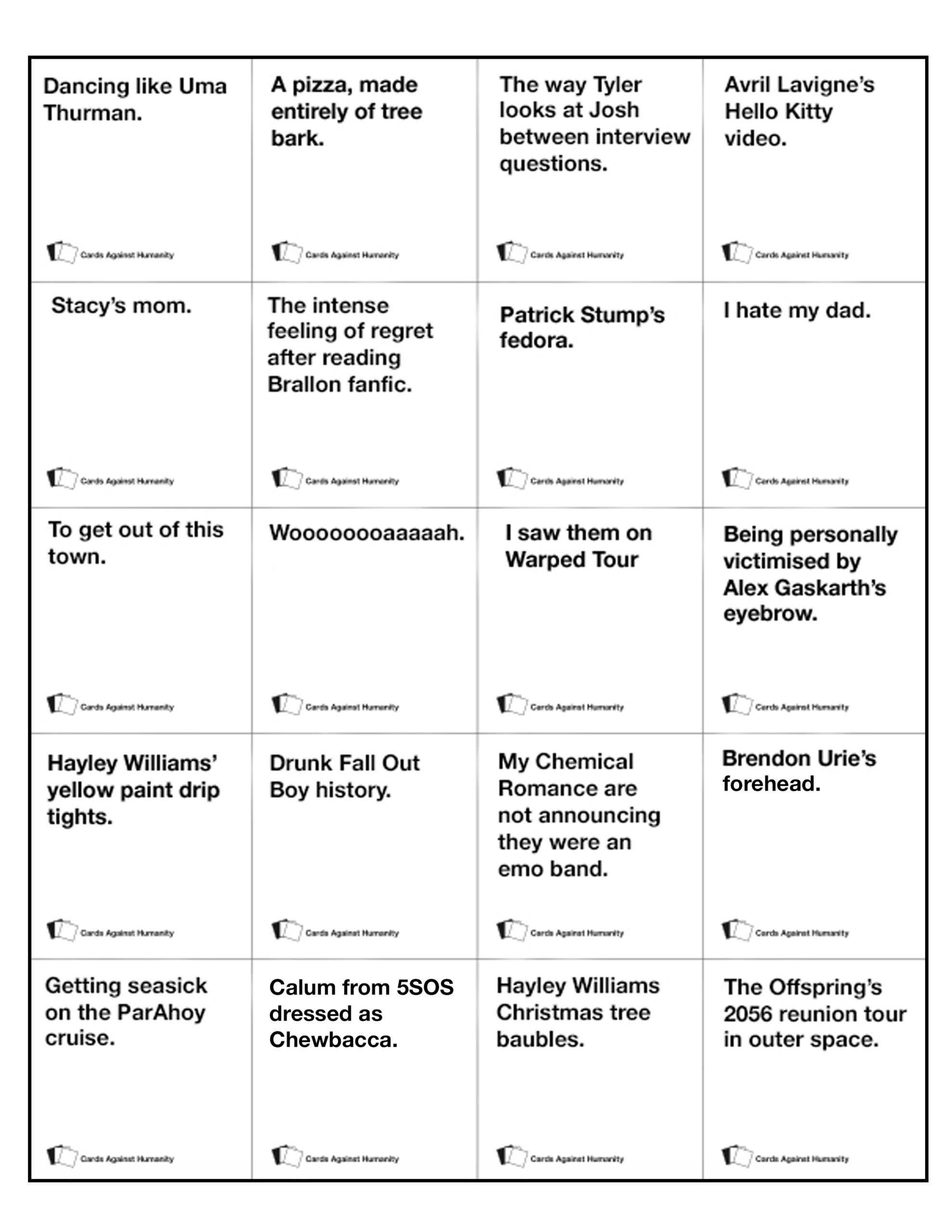 Cards Against Humanity Template ] – Cards Against Humanity With Regard To Cards Against Humanity Template