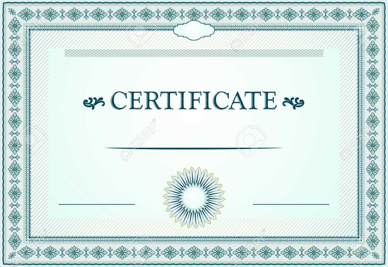 Certificate Borders, Template And Design Elements Within Certificate Border Design Templates