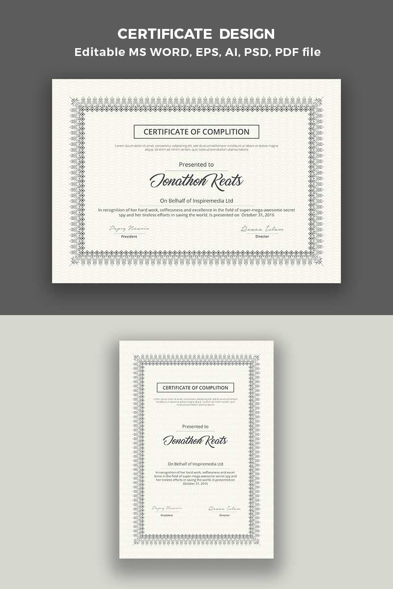 Certificate Design Pdf – Kaser.vtngcf With Regard To Life Saving Award Certificate Template