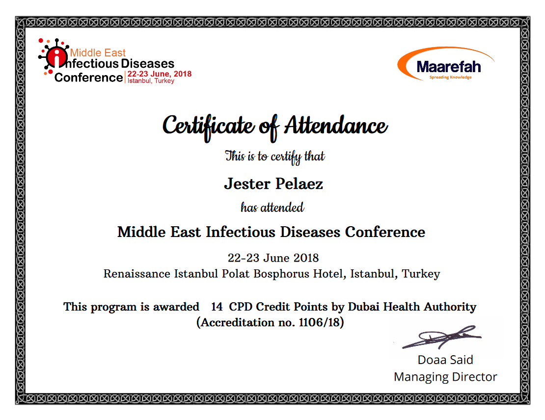 Certificate Examples – Simplecert Within Conference Certificate Of Attendance Template