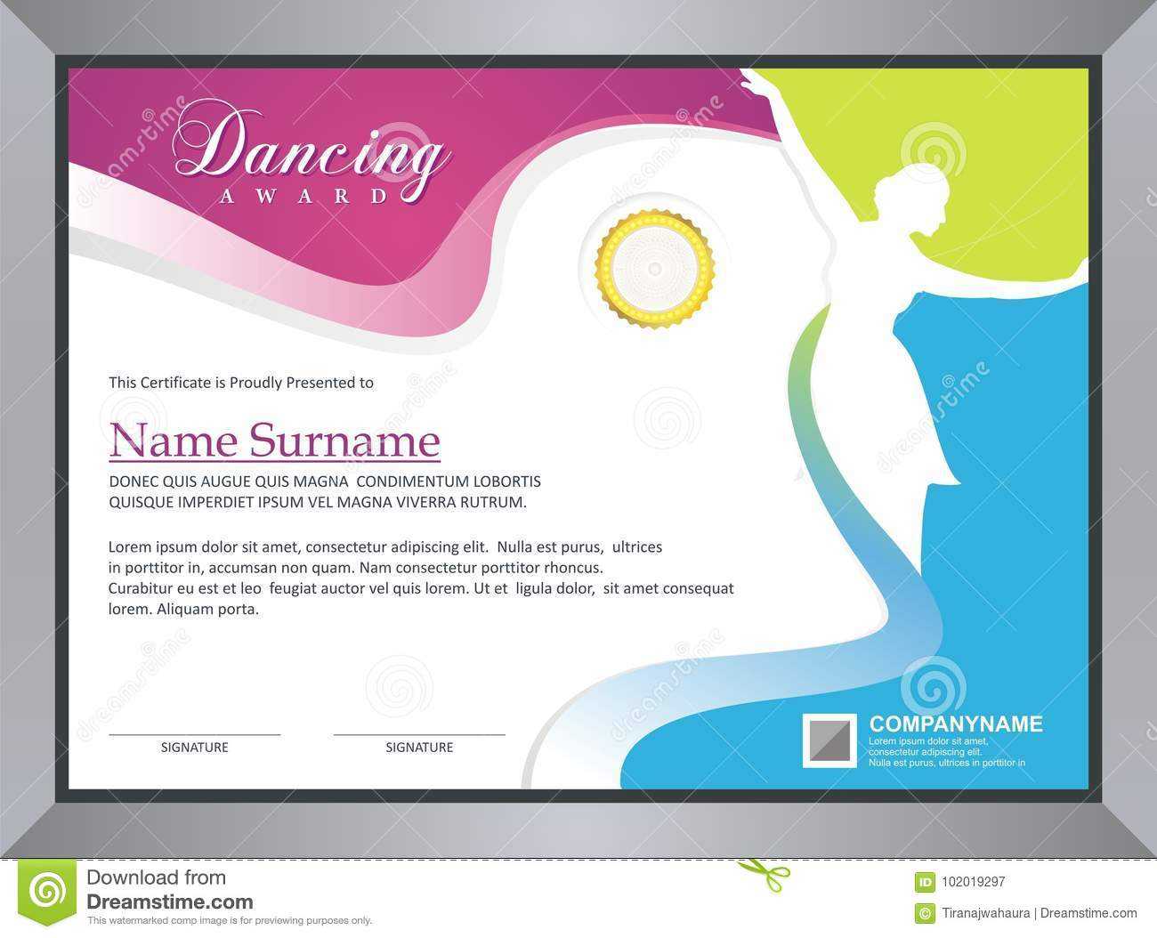 Certificate For Dance Competition – Milas.westernscandinavia With Dance Certificate Template