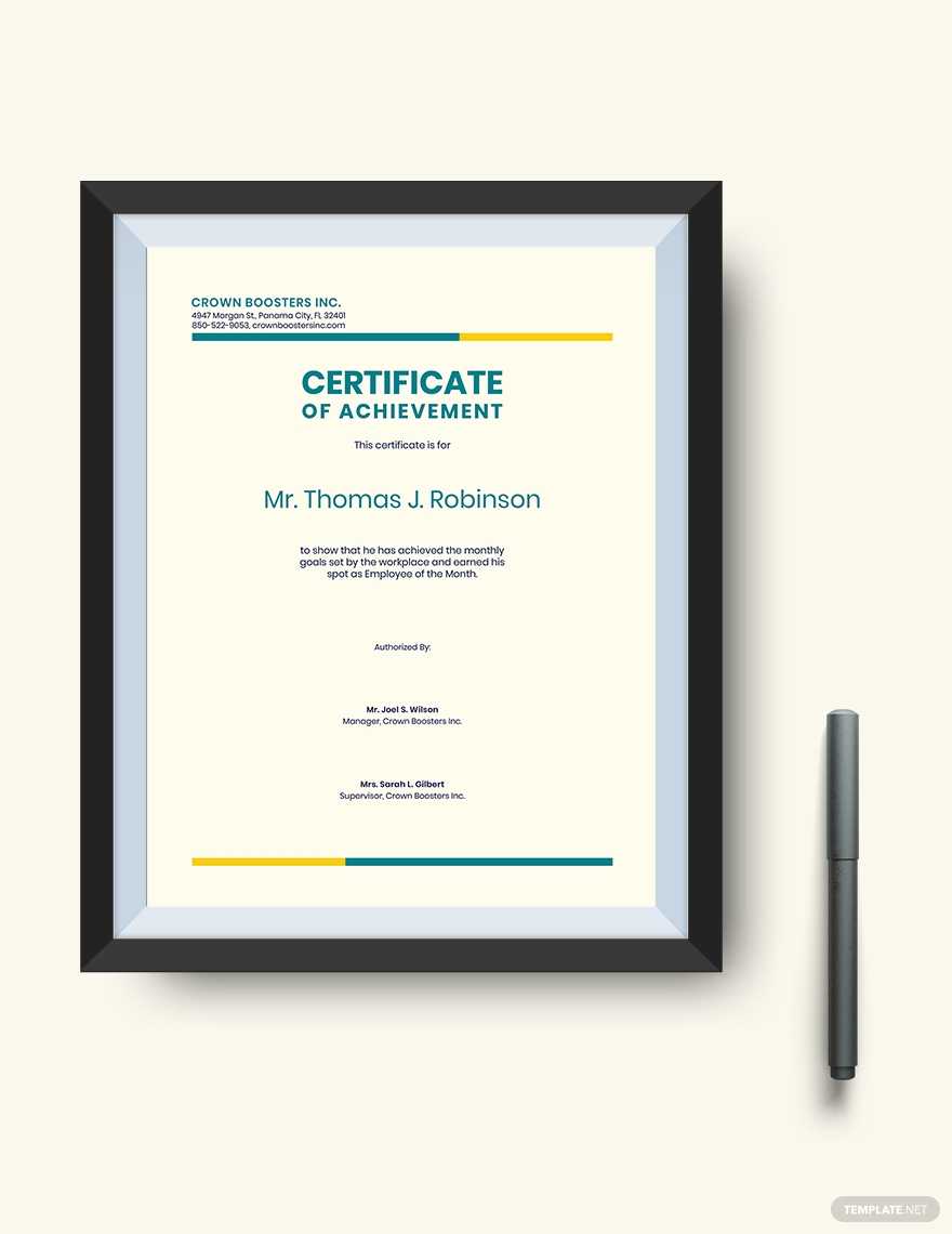 Certificate Of Achievement: Sample Wording & Content Intended For Good Job Certificate Template
