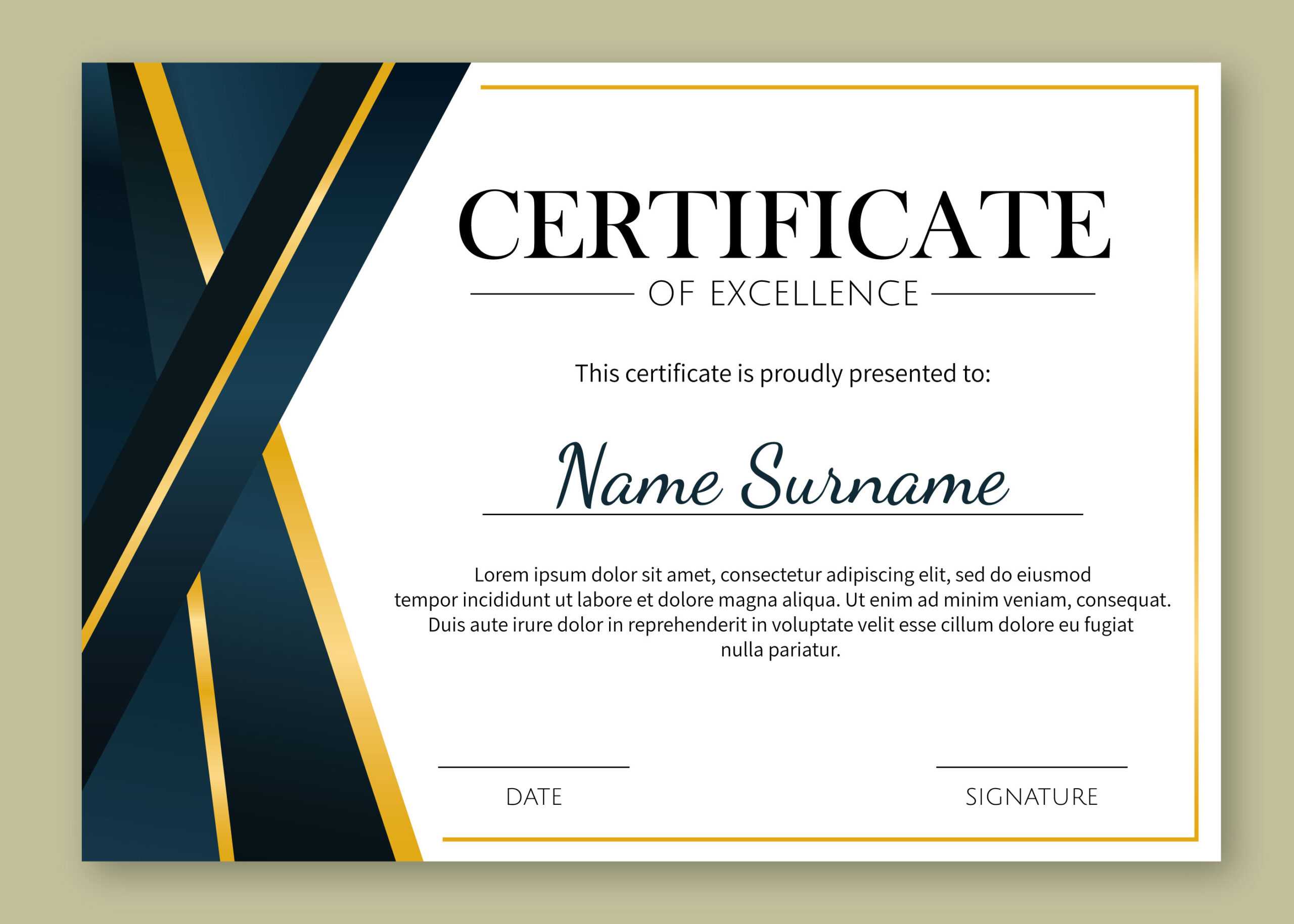 Certificate Of Excellence Template Free Download Within Certificate Of Excellence Template Free Download