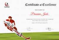 Certificate Of Hockey Performance Template inside Hockey Certificate Templates