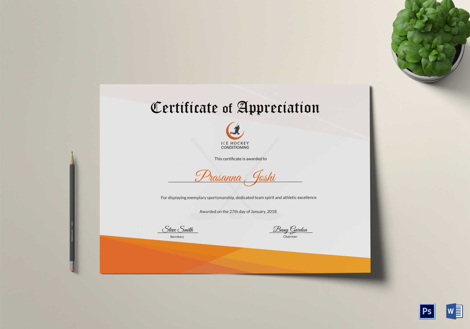 Certificate Of Hockey Template Regarding Hockey Certificate Templates