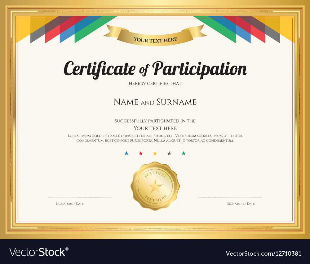 Certificate Of Participation Template Pertaining To Certification Of Participation Free Template