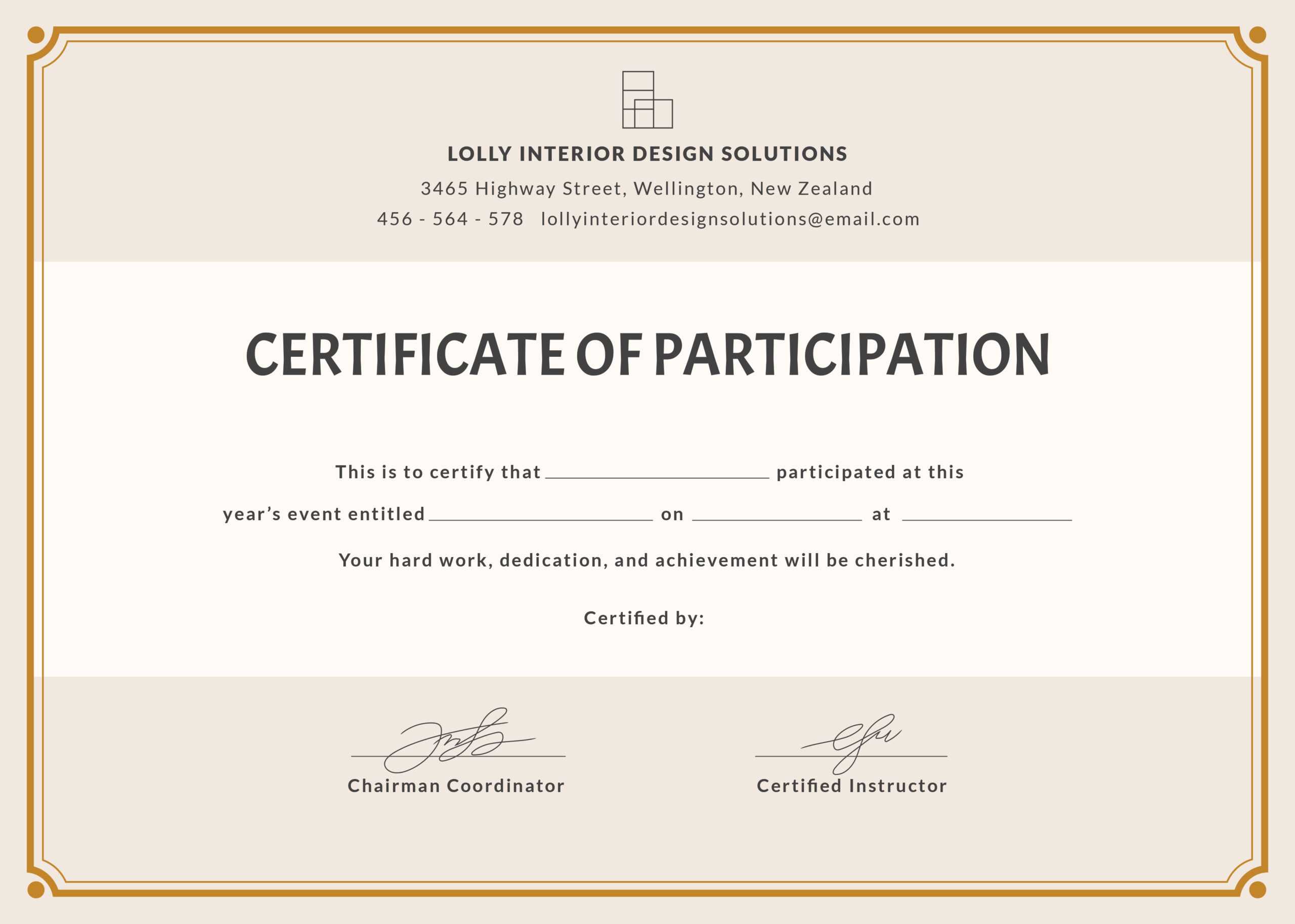 Certificate Of Participation Wording – Milas Inside Certificate Of Participation Template Word