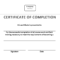 Certificate Of Training Completion Example | Templates At with Template For Training Certificate
