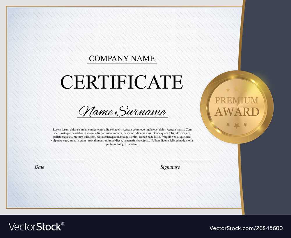 Certificate Template Background Award Diploma In Template For Certificate Of Award