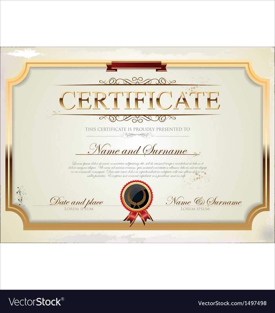 Certificate Template For Commemorative Certificate Template