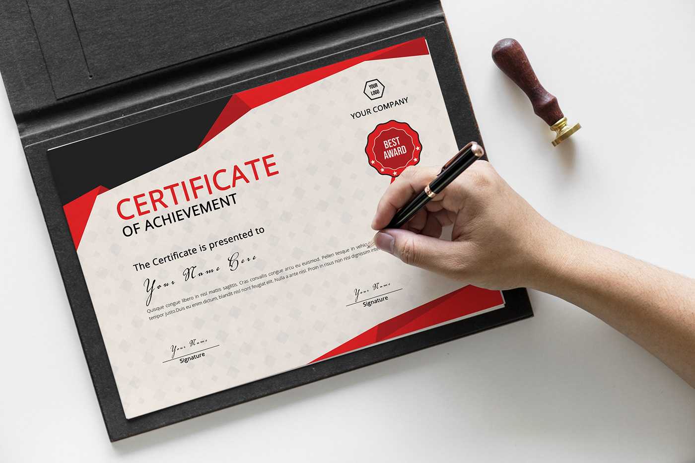 Certificate Template On Behance With Pages Certificate Templates