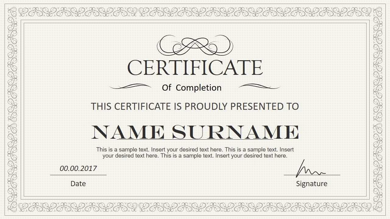 Certificate Template Powerpoint | Safebest.xyz Regarding Powerpoint Award Certificate Template