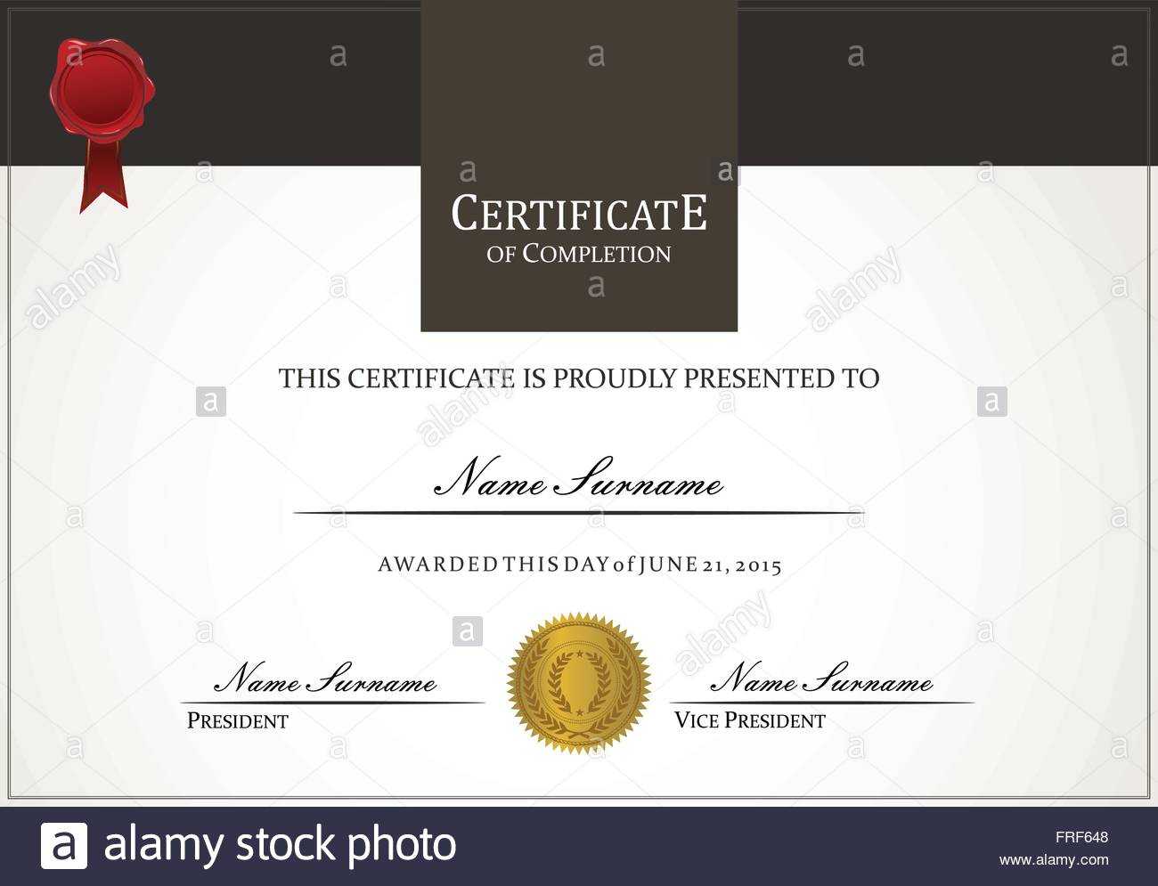 Certificate Template Stock Vector Art & Illustration, Vector Regarding Borderless Certificate Templates