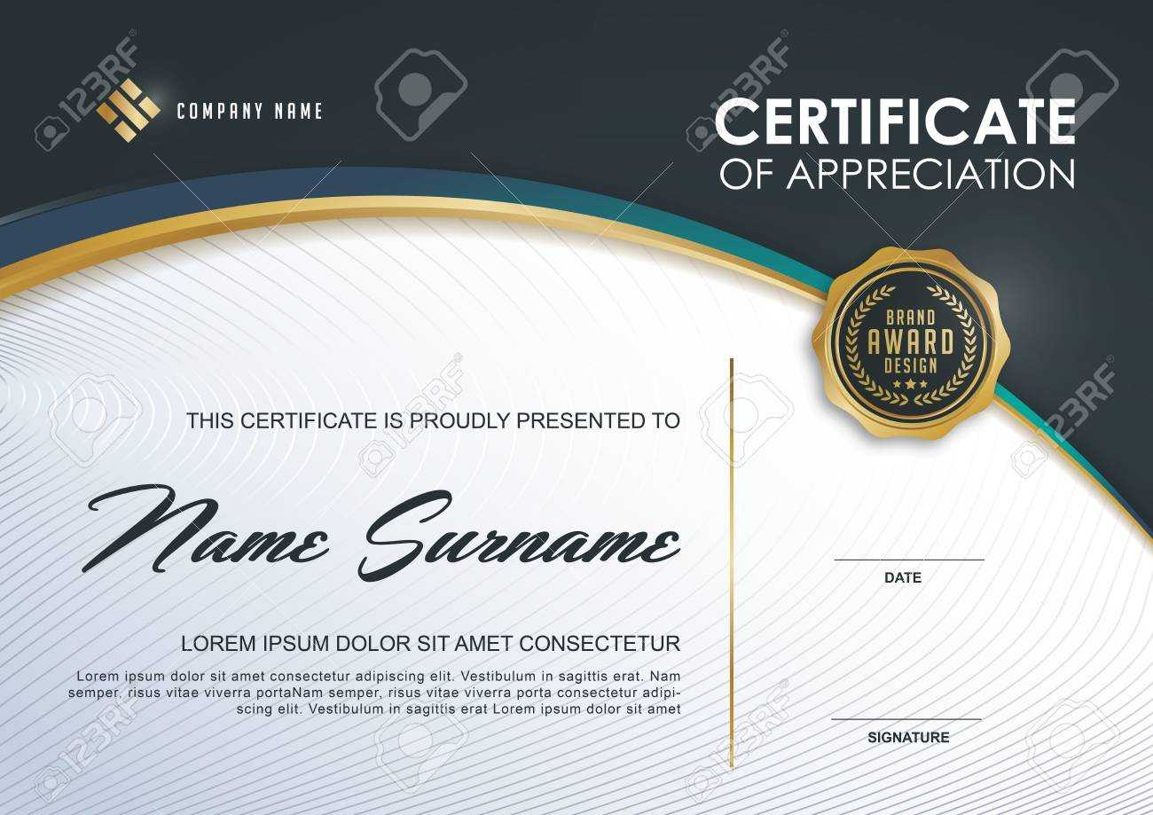 Certificate Template With Luxury And Modern Pattern,, Qualification.. Regarding Qualification Certificate Template