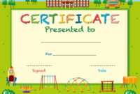 Certificate Template With School In Background with Free School Certificate Templates